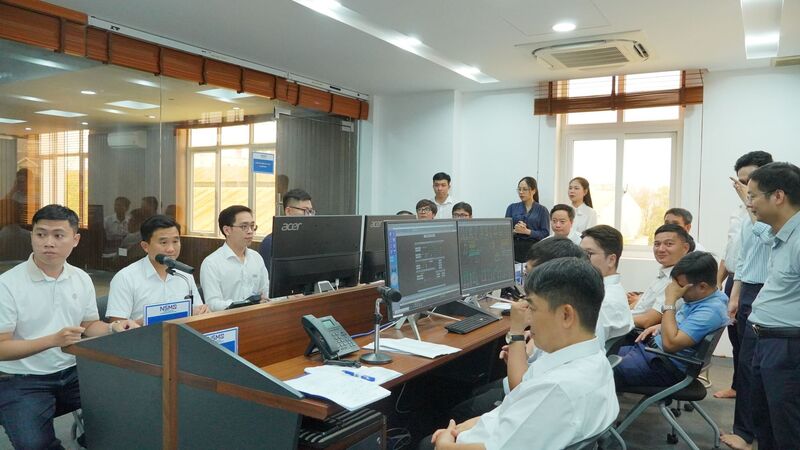 Ngày 16/4 NSMO đã tổ chức diễn tập xử lý sự cố lưới điện miền Trung. Ảnh: NSMO