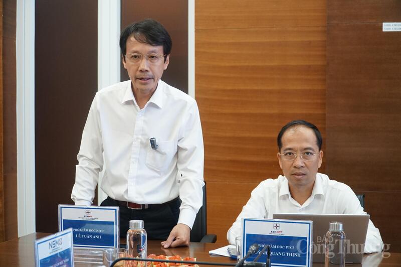 Ông Lê Tuấn Anh, Phó Giám đốc PTC2 đánh giá cao việc CSO tổ chức diễn tập xử lý sự cố hệ thống điện để tăng độ tin cậy cung cấp điện