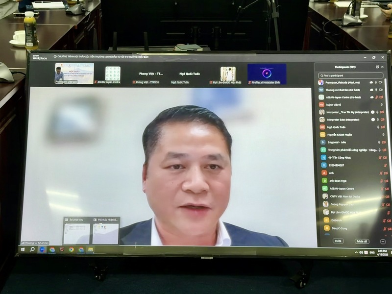 Ông Tạ Đức Minh - Tham tán Thương mại Việt Nam tại Nhật Bản. Ảnh: Ngọc Hoa