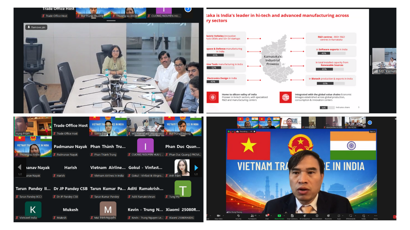 Webinar về cơ hội đầu tư tại Karnataka dành cho doanh nghiệp Việt Nam