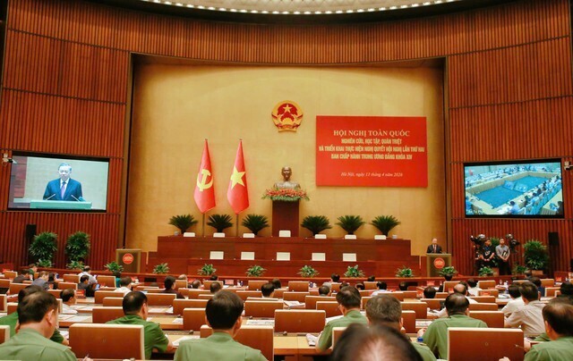 Hội nghị quán triệt và triển khai Nghị quyết Hội nghị Trung ương 2 khóa XIV.