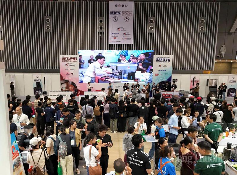 Cafe Show & Tea Show Vietnam 2026 thu hút đông đảo doanh nghiệp tham dự.