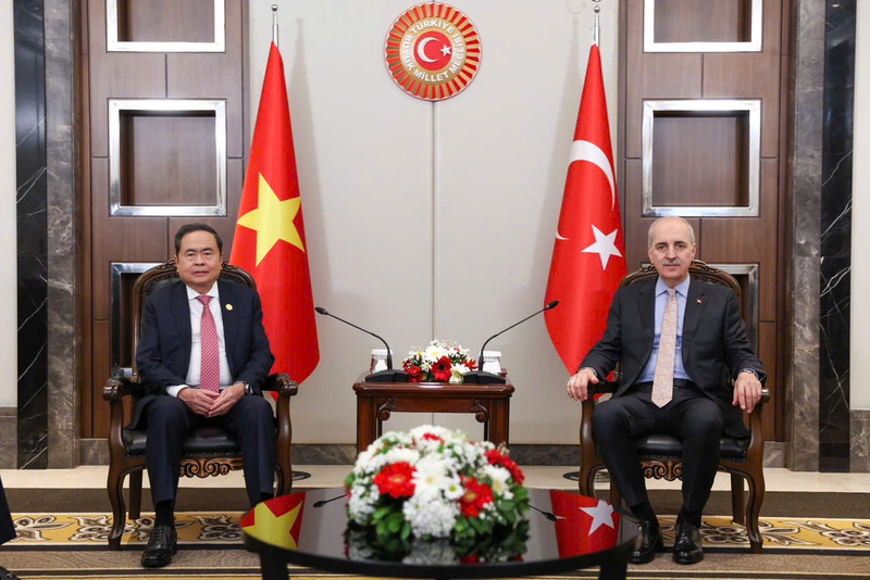 Chủ tịch Quốc hội Trần Thanh Mẫn hội kiến Chủ tịch Quốc hội Thổ Nhĩ Kỳ