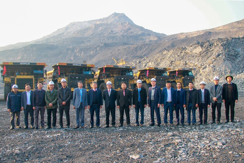 Khu vực chứa đất, đá thải mỏ của Công ty Than Cao Sơn. Ảnh: TKV