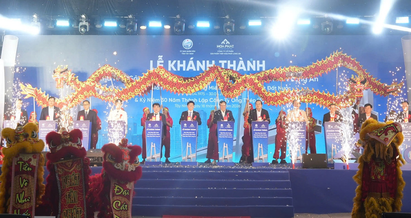 Khánh thành Nhà máy Ống thép Hòa Phát Long An tại Tây Ninh.