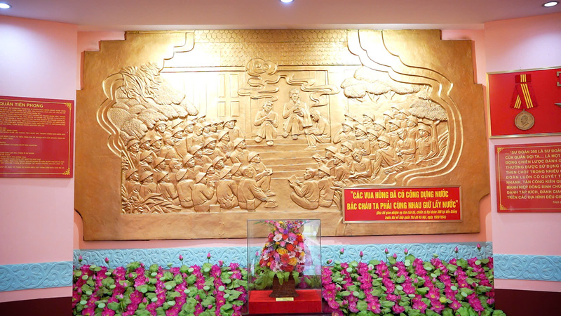 Lời căn dặn của Chủ tịch Hồ Chí Minh tại Nhà truyền thống của đơn vị.