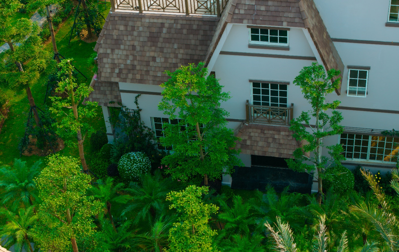 Không gian xanh bao trùm The Grand Island. Ảnh: Thanh Sơn