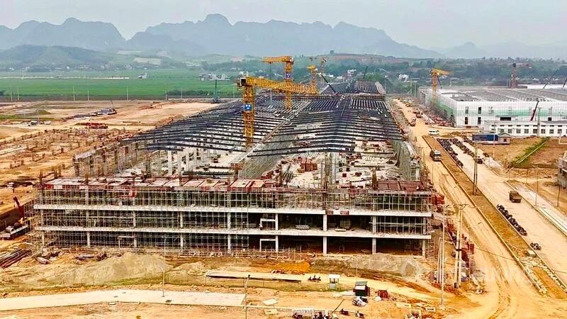 Giai đoạn 1 của dự án Thung lũng Gốm sứ ASEAN Việt Nam đã đạt 85%. Ảnh: Phong Sắc