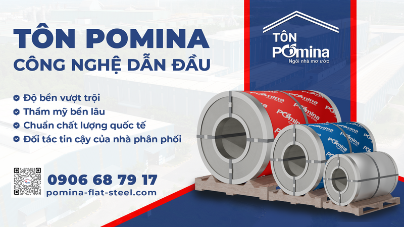 Tôn Pomina - Công nghệ dẫn đầu. Ảnh: Tôn Pomina
