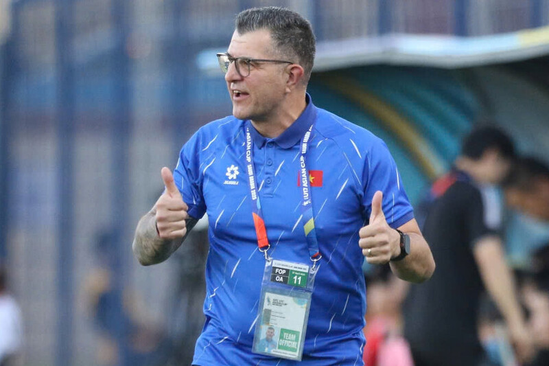 U17 Việt Nam vừa chính thức ghi tên mình vào vòng bán kết giải vô địch U17 Đông Nam Á 2026 dưới thời dẫn dắt của huấn luyện viên Cristiano Roland. Ảnh: VFF.