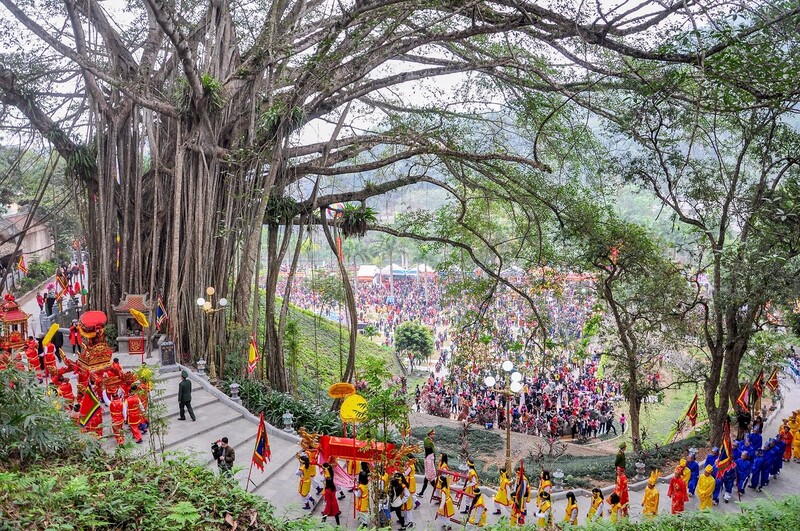 Lễ hội Đền Thượng được tổ chức tại phường Lào Cai (tỉnh Lào Cai). Ảnh: Lan Phương