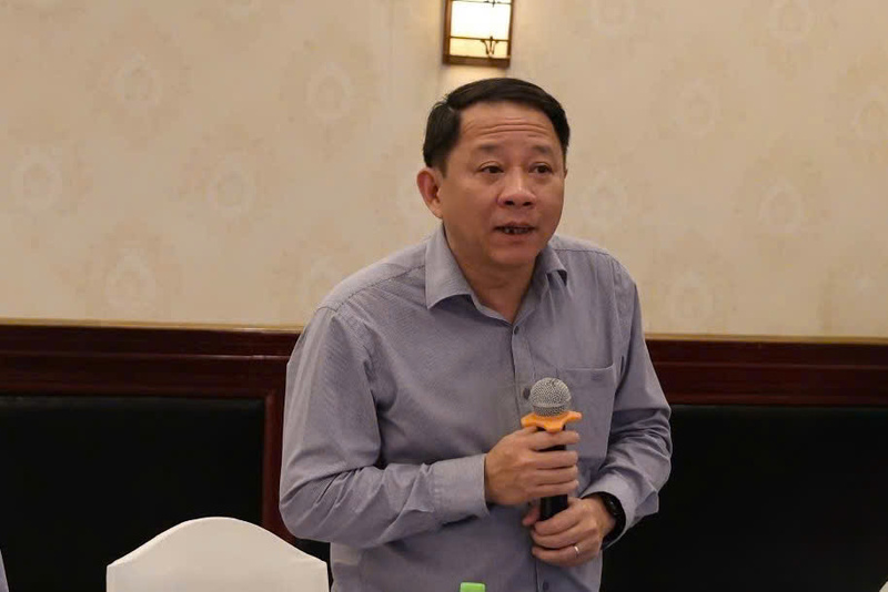 Ông Trần Thanh Tùng, Phó Vụ trưởng Vụ Dầu khí và Than phát biểu tại hội nghị. Ảnh: Hoàng Chiến.