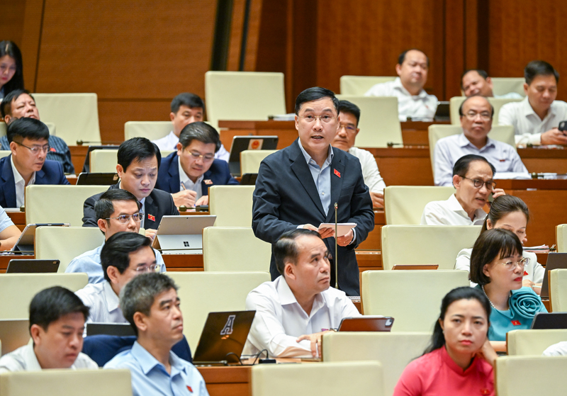 Đại biểu Lê Hoàng Anh (đoàn Gia Lai) cho biết, giá nhà tại Hà Nội và TP. Hồ Chí Minh cao gấp 25 - 30 lần thu nhập bình quân năm khiến giới trẻ khó tiếp cận nhà ở.