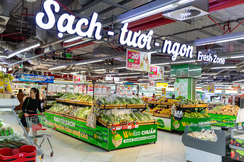 Thực phẩm phong phú, tươi ngon tại siêu thị WinMart.