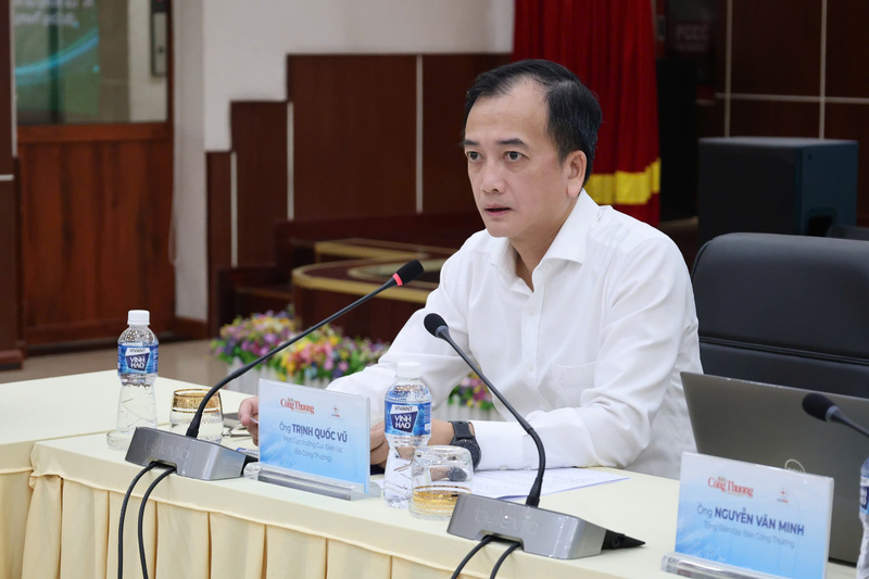 Ông Trịnh Quốc Vũ - Phó Cục trưởng Cục Điện lực tại tọa đàm sáng ngày 21/4.