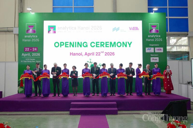 Triển lãm Analytica Hanoi 2026 diễn ra tại Hà Nội từ ngày 22-24/4. Ảnh: NH