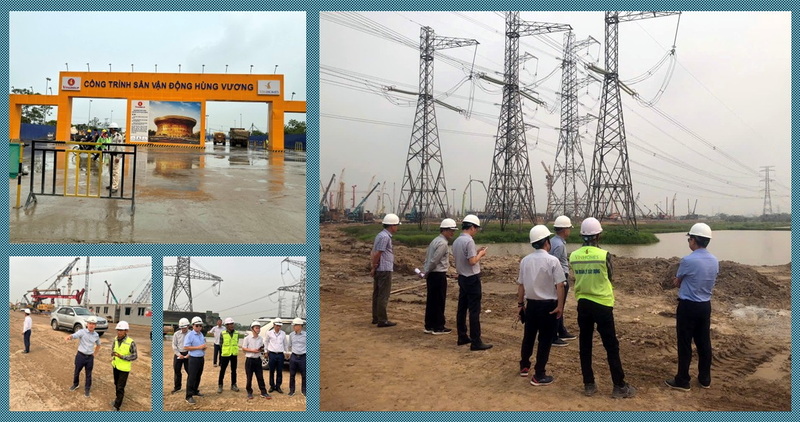 Các phòng chức năng PTC1 phối hợp đi kiểm tra thực địa các công trình đang thi công, nhắc nhở, ký biên bản cam kết thực hiện các biện pháp an toàn trong khi thi công. Ảnh CTV TTĐ HN