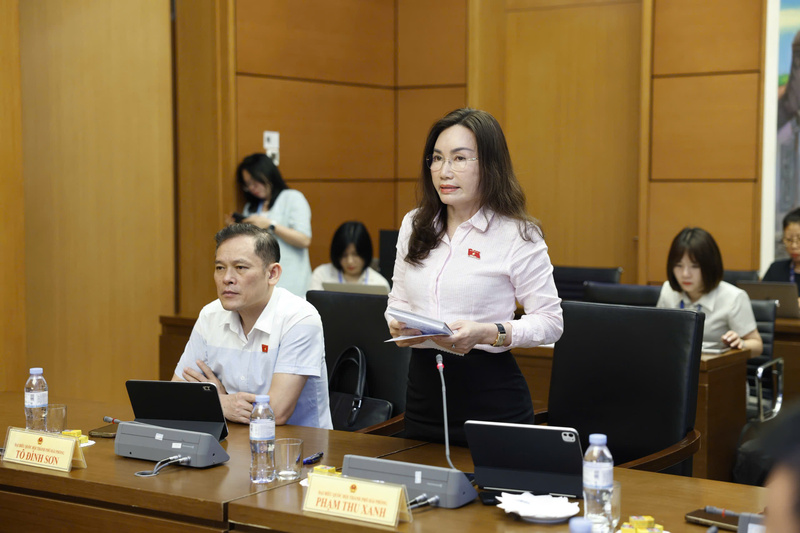 Đại biểu Phạm Thu Xanh, đoàn Hải Phòng chia sẻ, rào cản lớn nhất hiện nay không nằm ở thuế, mà ở hạ tầng.