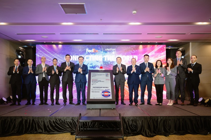 Lễ công bố thiết lập mối quan hệ hợp tác chiến lược tại Việt Nam giữa FedEx và Viettel Post