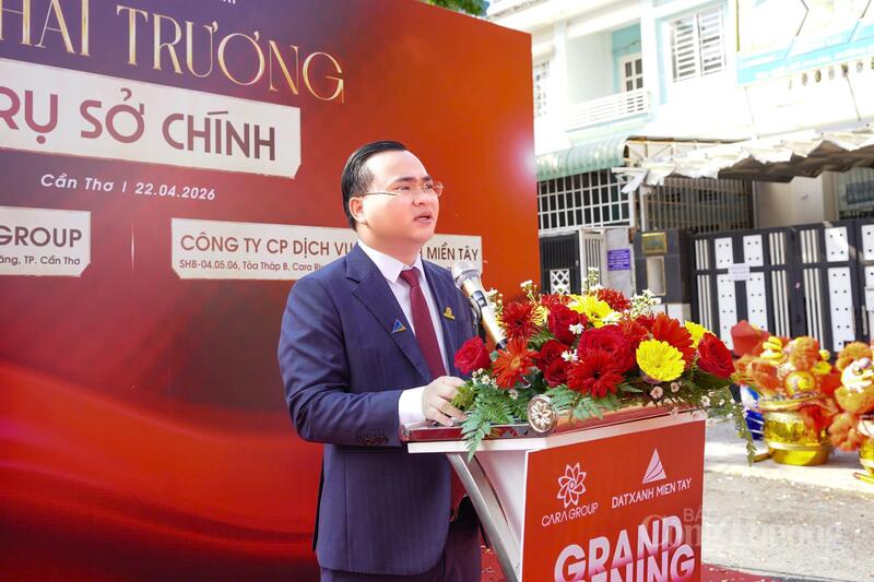 Ông Dương Quốc Thủy – Tổng Giám đốc Cara Group, phát biểu tại buổi lễ.