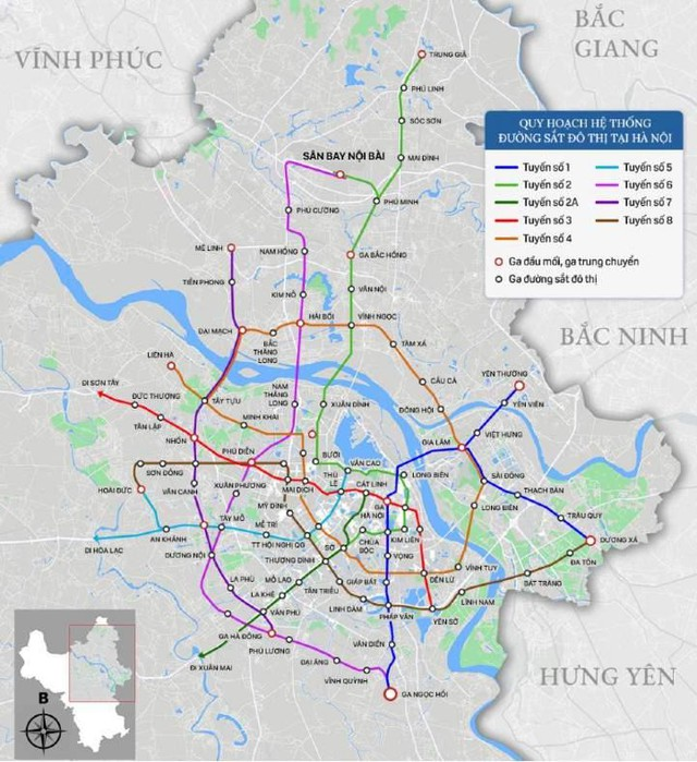Các tuyến metro trở thành "xương sống" cho quá trình tái cấu trúc đô thị theo hướng TOD