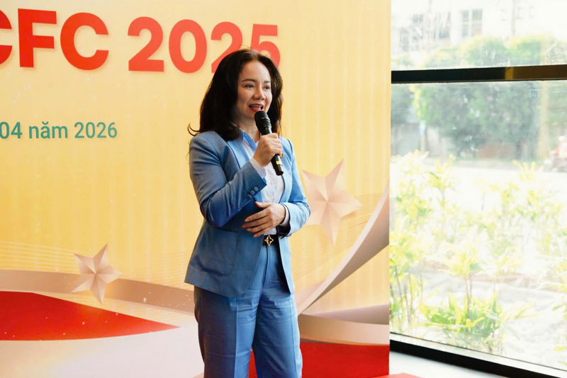 Bà Nguyễn Thị Hiền phát biểu tại sự kiện. Ảnh: PVCFC