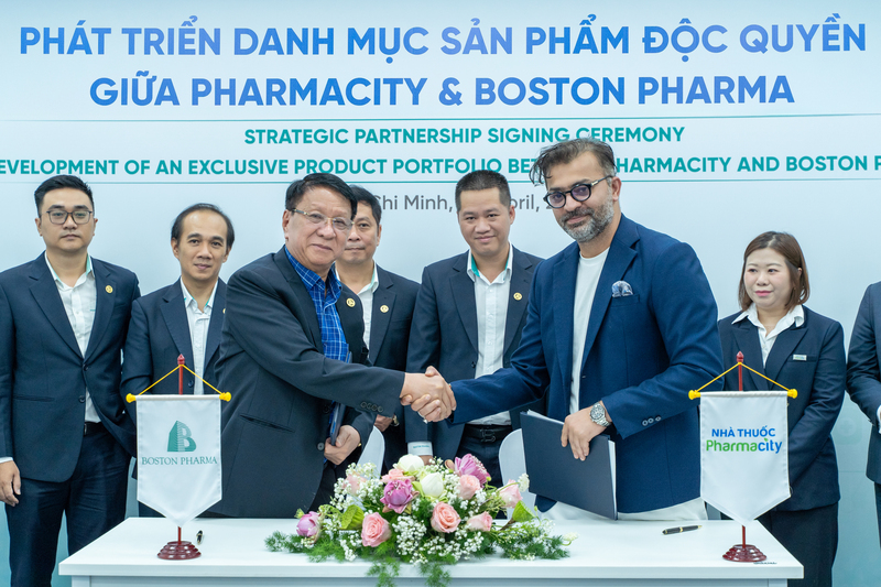 Hệ thống nhà thuốc Pharmacity và Boston Pharma ký kết hợp tác chiến lược đưa dược phẩm tiêu chuẩn EU-GMP đến tay người tiêu dùng với giá thành hợp lý.