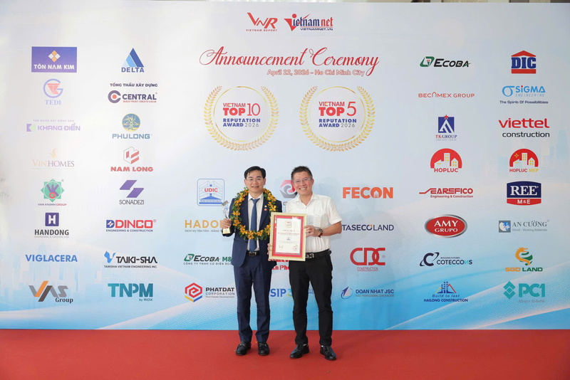 UDIC khẳng định vị thế thương hiệu tiêu biểu hàng đầu với triết lý kinh doanh: “UDIC hạ tầng nâng tầm cuộc sống”. Ảnh: UDIC