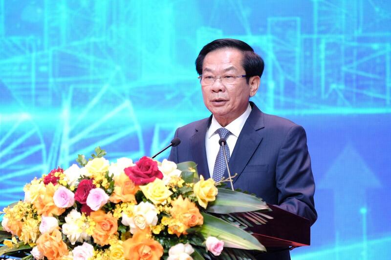 Bộ trưởng Bộ Nội vụ Đỗ Thanh Bình phát biểu khai mạc buổi lễ.