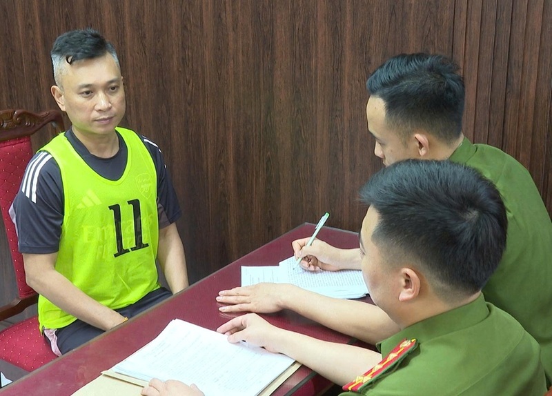 Đối tượng Đào Anh Dũng chủ mưu, cầm đầu. Ảnh: Công an Thanh Hóa