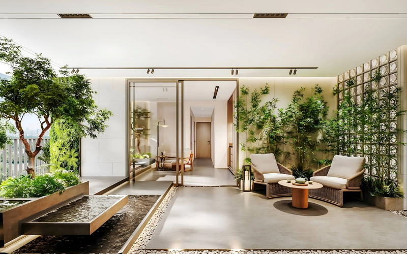 IKI VILLAGE tiên phong mang 100% sân vườn xanh riêng tư vào từng căn hộ.