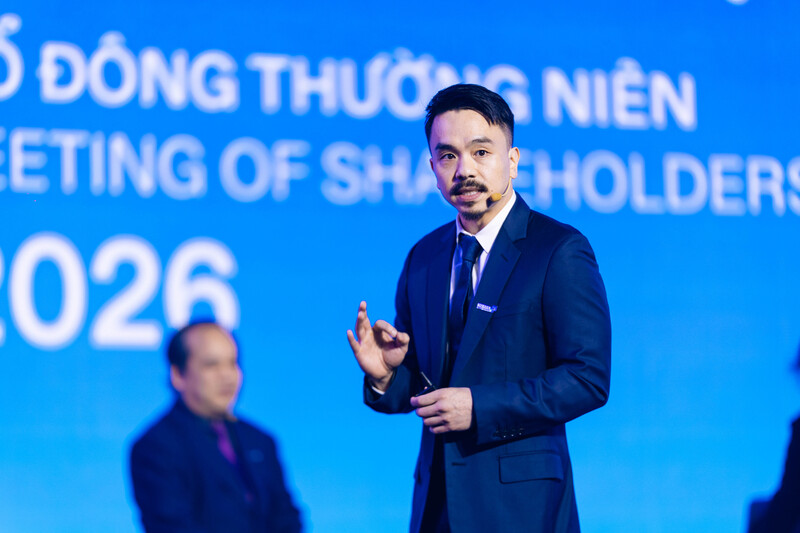 Tổng Giám đốc Masan - ông Danny Le phát biểu tại đại hội.
