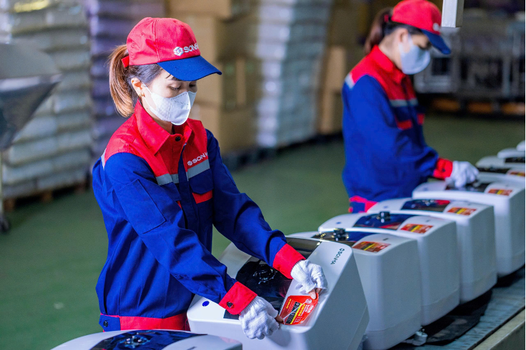 Dây chuyền sản xuất bình nước nóng Sơn Hà
