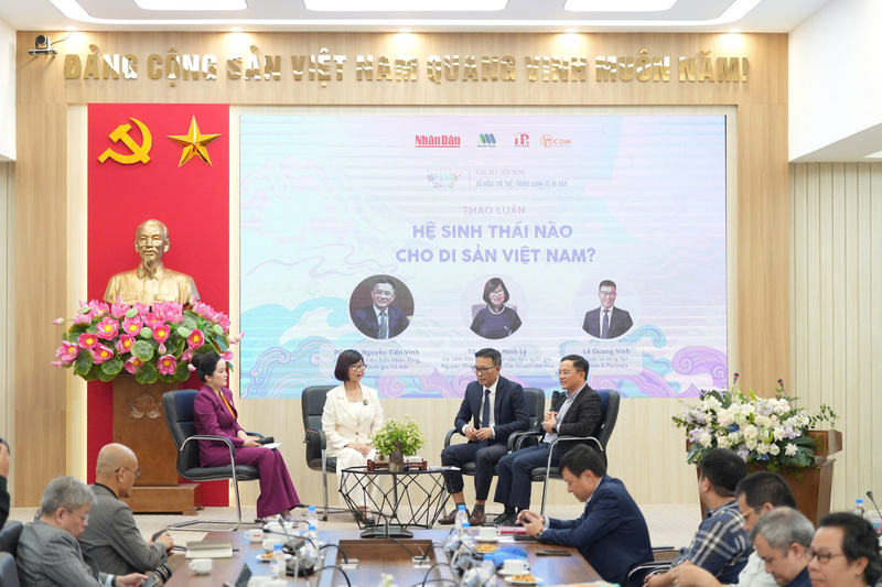 Tọa đàm "Khơi dậy tiềm năng sở hữu trí tuệ trong kinh tế di sản". Ảnh: Báo Nhân Dân