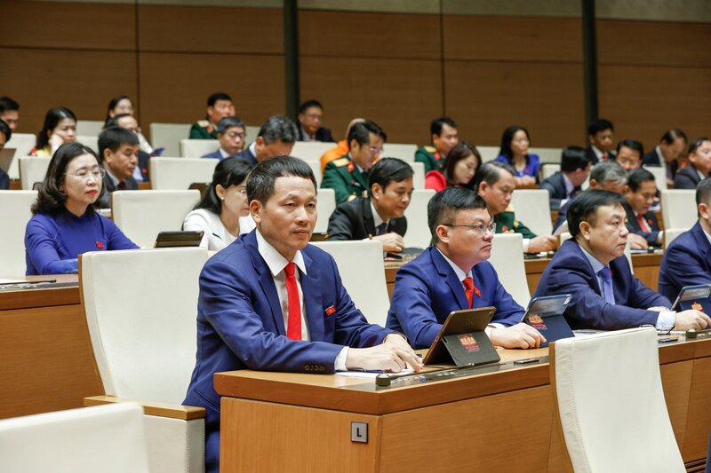 Các đại biểu Quốc hội dự phiên họp sáng 24/4