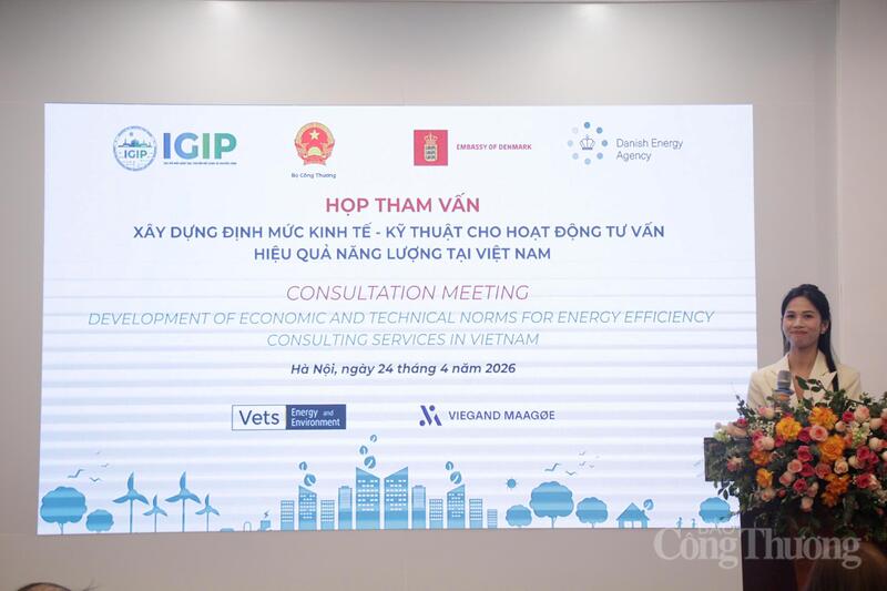 Hội thảo tham vấn “Xây dựng định mức kinh tế - kỹ thuật cho hoạt động tư vấn hiệu quả năng lượng tại Việt Nam”.