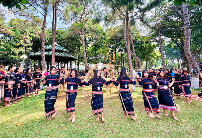 Trong nhịp điệu rộn ràng của những ngày hội lớn, khuôn viên Quảng trường Đại Đoàn Kết trở thành điểm hội tụ của sắc màu văn hóa các dân tộc anh em trên địa bàn tỉnh.