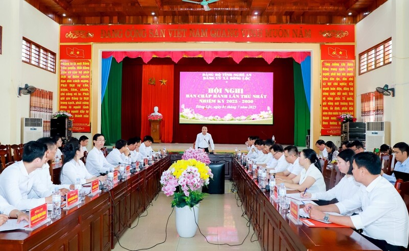 Xã Đông Lộc được lựa chọn là xã điểm tổ chức vận hành thử nghiệm mô hình chính quyền địa phương 2 cấp. Ảnh: Mai Liễu