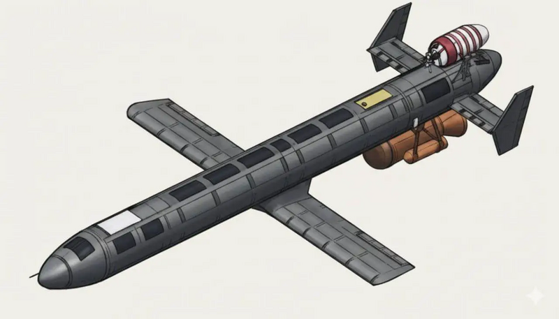 UAV Geran-5 của Nga gây chú ý với tốc độ cao và thiết kế mới. Ảnh: Topwar