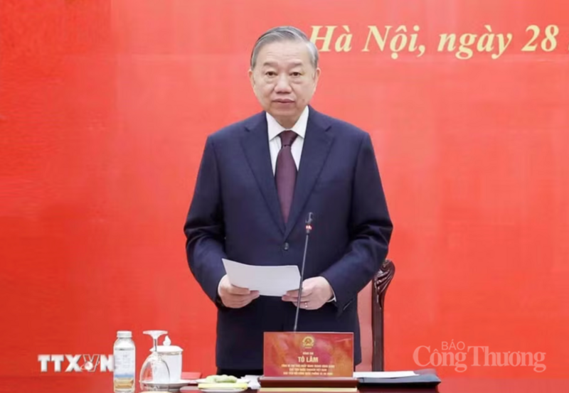 Tổng Bí thư, Chủ tịch nước Tô Lâm phát biểu chỉ đạo. (Ảnh: Thống Nhất/TTXVN)