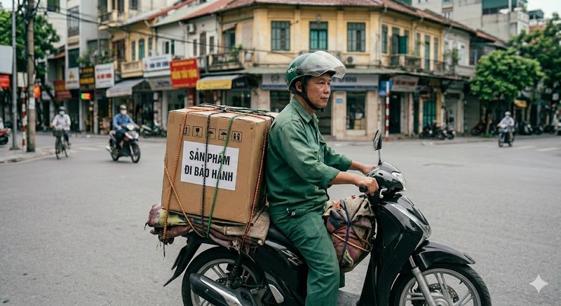 Theo quy định pháp luật, bên bán (hoặc bên bảo hành) phải chi trả phí vận chuyển sản phẩm khi bảo hành. Ảnh minh hoạ