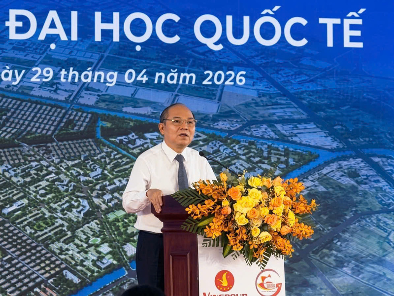 Ông Trần Văn Bảy, Phó Chủ tịch UBND TP. Hồ Chí Minh phát biểu tại buổi lễ. Ảnh: Minh Anh.