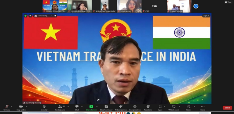 Tham tán Bùi Trung Thướng, Trưởng văn phòng Thương vụ Việt Nam tại Ấn Độ.