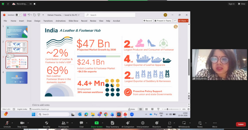 Bà Tripti Panday, đại diện Cơ quan Xúc tiến đầu tư quốc gia Ấn Độ.