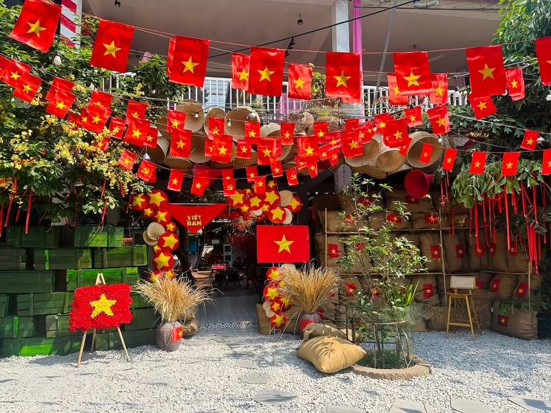 Các góc check-in được đầu tư chỉn chu, bắt mắt. Ảnh: Diễm Phúc