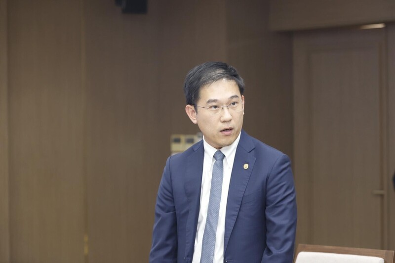 Ông Pawalit Ua-Amornwanit, Tổng Giám đốc C.P. Việt Nam chia sẻ tại Lễ công bố mở cửa thị trường thịt gà chế biến giữa Việt Nam và Hàn Quốc. Ảnh: Khương Trung