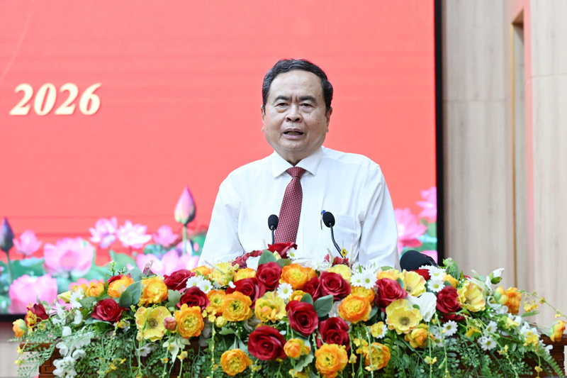 Chủ tịch Quốc hội Trần Thanh Mẫn phát biểu.