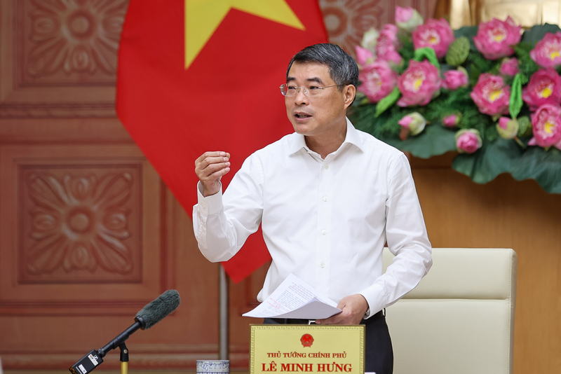 Thủ tướng Lê Minh Hưng phát biểu kết luận. Ảnh: VGP/Nhật Bắc