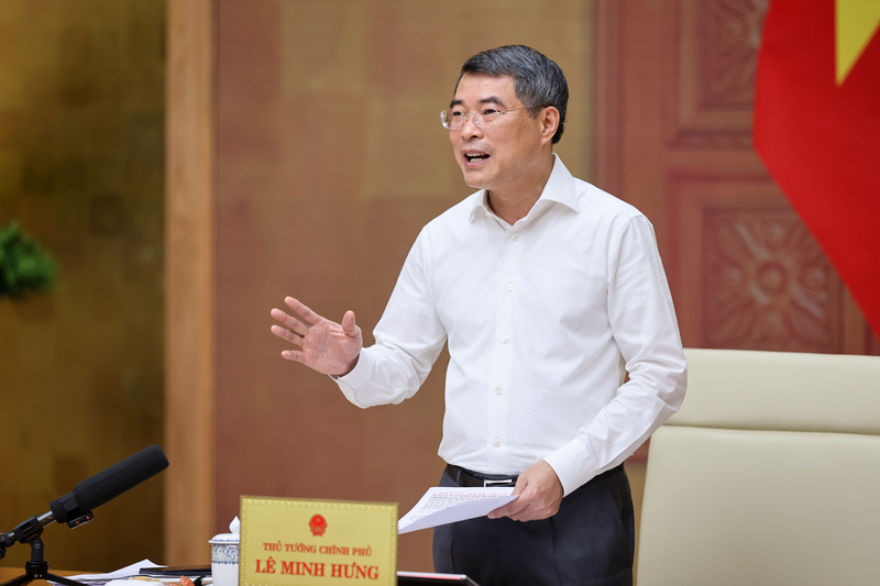 Thủ tướng Lê Minh Hưng đánh giá cao Bộ Xây dựng trong triển khai các nhiệm vụ được giao. Ảnh: VGP