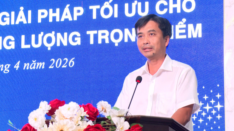 Ông Trần Thanh Toản, Phó Giám đốc Sở Công Thương tỉnh Tây Ninh phát biểu tại hội thảo. Ảnh: BTC